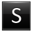 S Black Icon 64x64 png