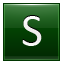 S Dark Green Icon 64x64 png