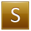 S Gold Icon 64x64 png