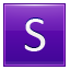 S Violet Icon 64x64 png