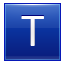 T Blue Icon 64x64 png