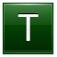 T Dark Green Icon 64x64 png