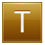 T Gold Icon 64x64 png
