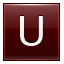 U Red Icon 64x64 png