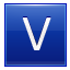 V Blue Icon 64x64 png