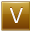 V Gold Icon 64x64 png