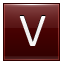 V Red Icon 64x64 png