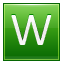 W Green Icon 64x64 png