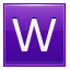 W Violet Icon 64x64 png