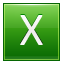 X Green Icon 64x64 png