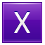 X Violet Icon 64x64 png