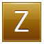 Z Gold Icon 64x64 png
