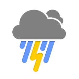 Thunderstorms Icon 256x256 png
