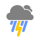 Thunderstorms Icon 80x80 png