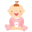 Laughing Baby Icon 64x64 png