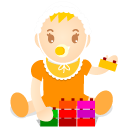 Baby Orange Icon 128x128 png