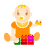 Baby Orange Icon 64x64 png
