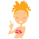 Beach Girl 5 Icon 128x128 png