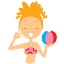 Beach Girl 1 Icon 64x64 png