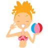 Beach Girl 1 Icon 96x96 png