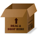 Box Drag and Drop Icon 128x128 png