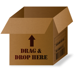 Box Drag and Drop Icon 256x256 png