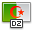 Flag Algeria Icon 32x32 png