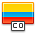 Flag Colombia Icon 32x32 png