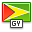 Flag Guyana Icon 32x32 png