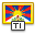 Flag Tibet Icon 32x32 png