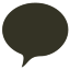 Chat Black Icon 64x64 png