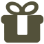 Gift Black Icon 64x64 png