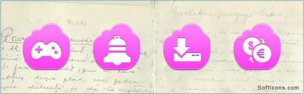 Free Pink Cloud Icons