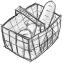 Basket Full Icon 128x128 png