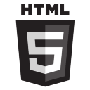 HTML5 Black Logo Icon