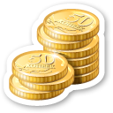 Coins Icon 128x128 png