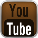 Brown YouTube Black Icon 128x128 png