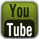 Green YouTube Black Icon 128x128 png