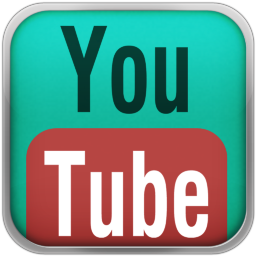 Aqua YouTube Red Icon 256x256 png