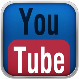 Blue YouTube Red Icon 256x256 png