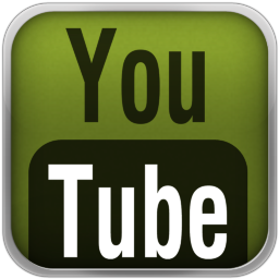 Green YouTube Black Icon 256x256 png