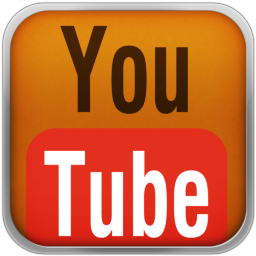 Orange YouTube Red Icon 256x256 png