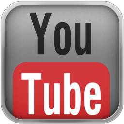 Silver YouTube Red Icon 256x256 png