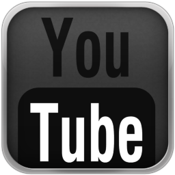 Slate YouTube Black Icon 256x256 png