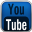 Blue YouTube Black Icon 32x32 png