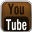 Brown YouTube Black Icon 32x32 png