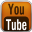Orange YouTube Black Icon 32x32 png