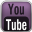 Purple YouTube Black Icon 32x32 png