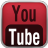 Red YouTube Black Icon
