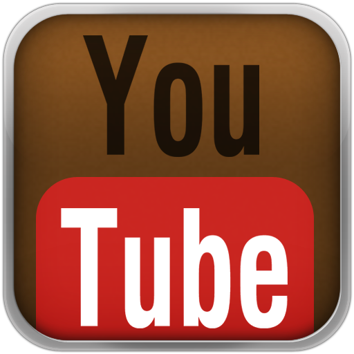 Brown YouTube Red Icon 512x512 png